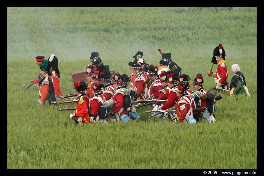 Trefwoorden: Waterloo Napoleon veldslag battle living history 2009 infantry infanterie