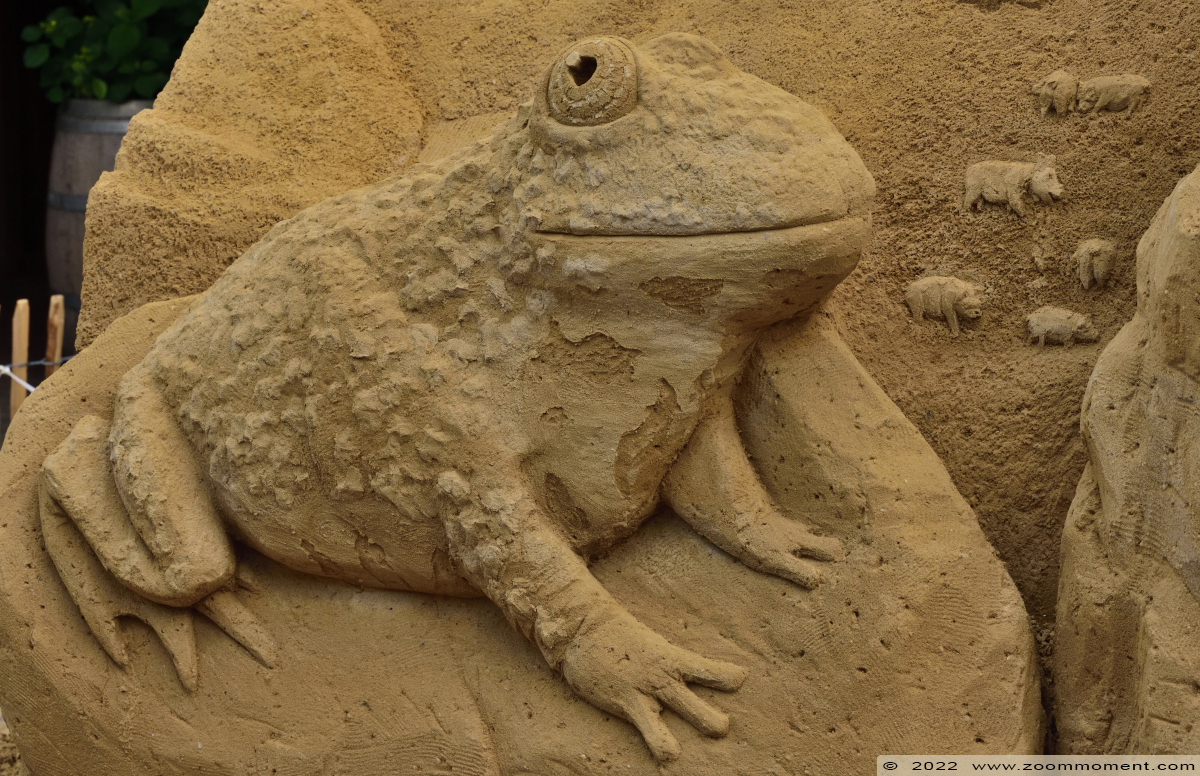 zandsculptuur Zoo van zand sandsculpture
Trefwoorden: Gaiazoo Nederland zandsculptuur Zoo van zand sandsculpture kikker