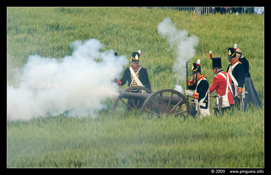 Keywords: Waterloo veldslag battle living history 2009 artillerie artillery